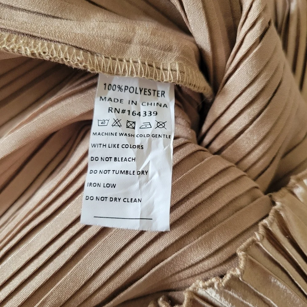 Petal & Pup Metallic Gold Striped Maxi Dress - Picture 11 of 11